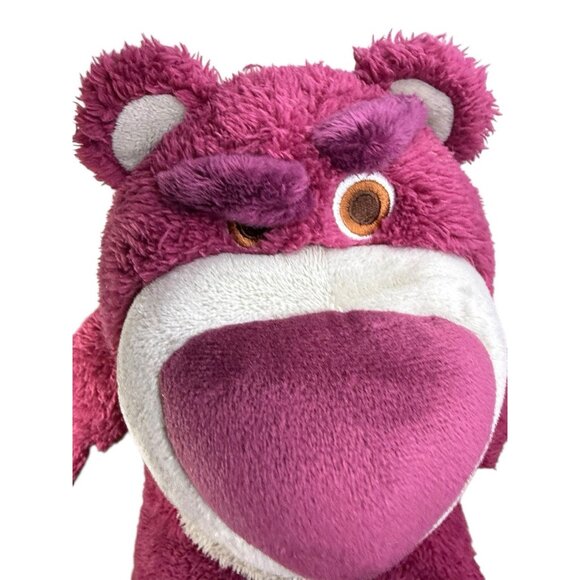 Disney Store 15" Lotso Huggin Bear Plush Strawberry Scent Toy Story 3 Stuffed - Picture 4 of 8